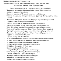Πρόγραμμα Ακολουθιών – Απρίλιος 2022